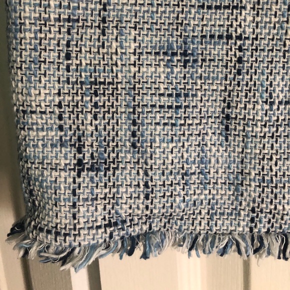 Blue Tweed Mini Skirt - Picture 2 of 3